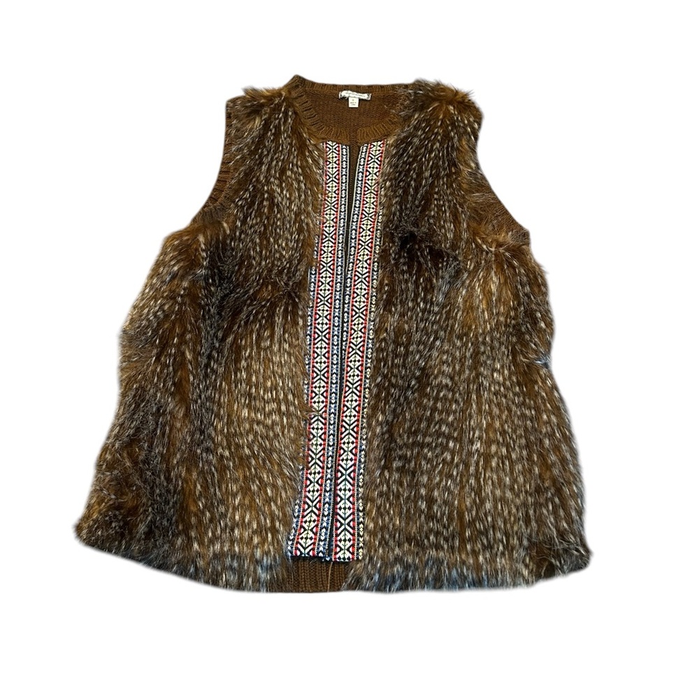 EYESHADOW faux fur vest